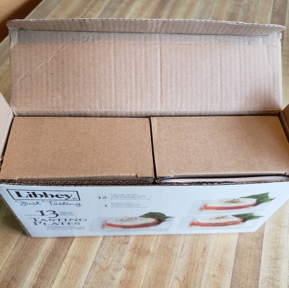 Libbey Mini Ceramic Tasting Plates NWT - Picture 4 of 8